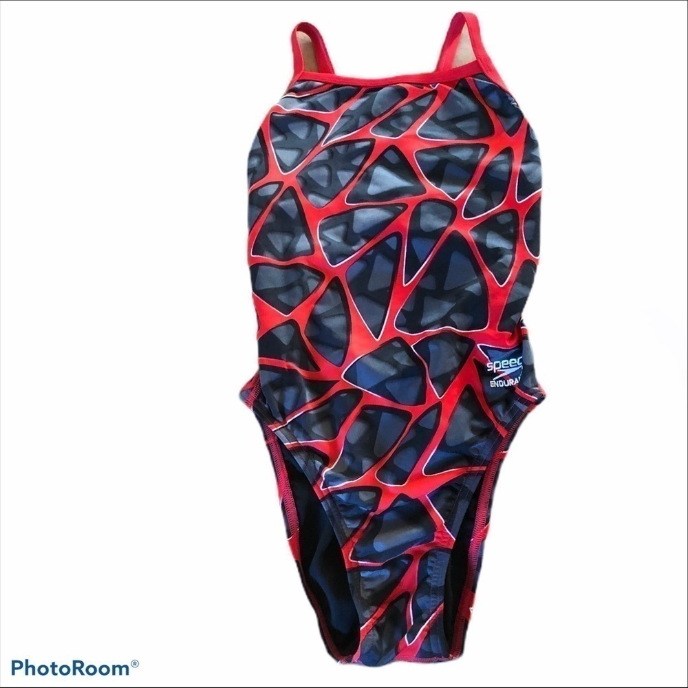 Speedo Endurance Caged Out Flyback Swimsuit 26/XS Swim Team Pool Competition